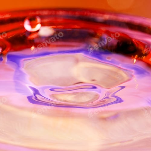 Preview: Colorful, Abstract Composition With Water And Water Drops