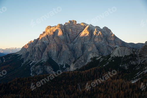 Preview: Autumn In Dolomites Above The Valparola Mountain Pass