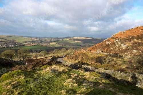 Preview: Rural Road In Derbyshire, Uk