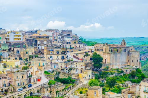 Preview: View Of Rooftops Of The Italian City Matera.