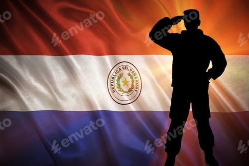 Preview: Flag With Original Proportions. Closeup Of Grunge Flag Of Paraguay