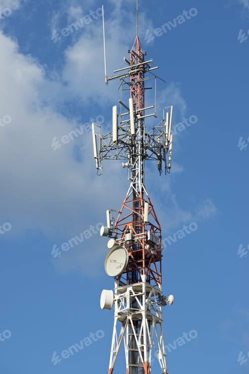 Preview: Closeup Of A Telecommunications Tower.
