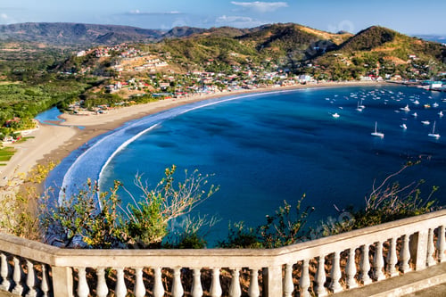 Preview: View Of San Juan Del Sur From The Local Mountain Hill, Nicaragua