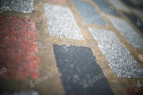 Preview: Floor Of A Street With Stone Tiles In London, England.