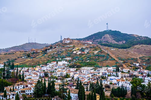 Preview: Granada, Aerial Panoramic View Of Old Albaicin District From Alhambra