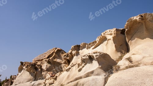 Preview: Rocks Texture, Clear Water And And Blue Sky - Greece