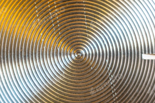 Preview: Aluminum Control Knobs Retro Home Audio System, Macro, Close Up