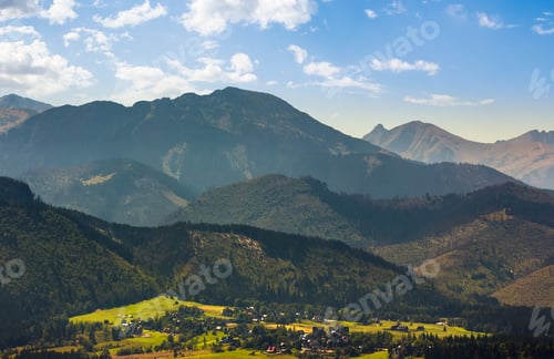 Preview: Village Zakopane In High Tatra Mountains. Beautiful Landscape In Summertime. Popular Tourist