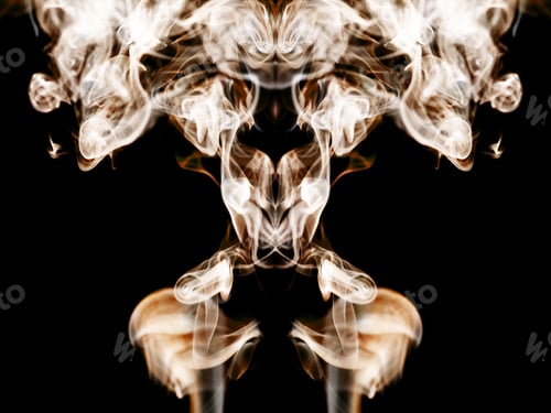 Preview: Abstract Composition With Smoke Shapes