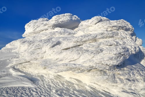 Preview: Cold Winter Sunny Day. Mysterious, Secret, Fantastic, World Of Mountains. The Snow, Frost, Ice