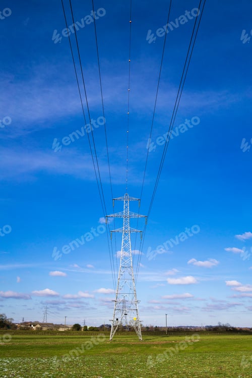 Preview: Solitary Steel Pylon Carrying Cables
