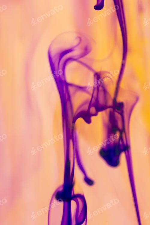 Preview: Abstract, Colorful Ink Shapes