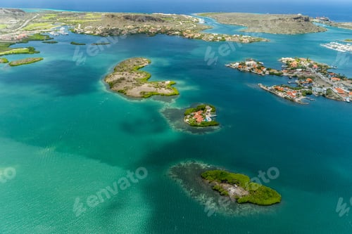 Preview: Aerial From A Helicopter - Views Around Curacao A Caribbean Island
