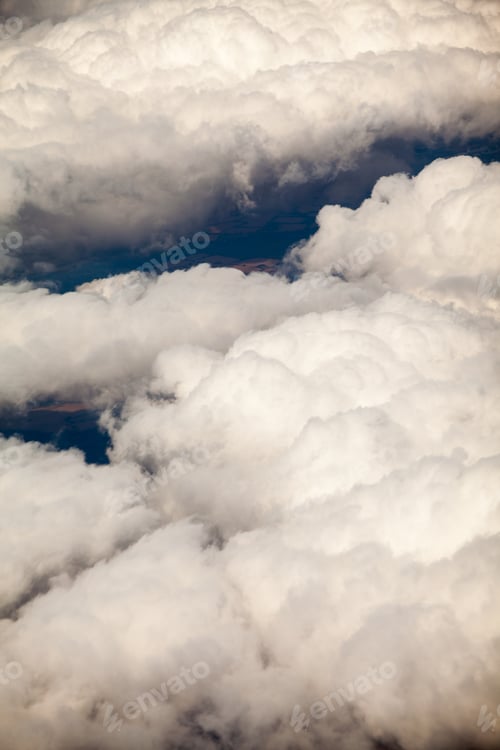 Preview: Beautiful, Dramatic Clouds And Sky Viewed From The Plane