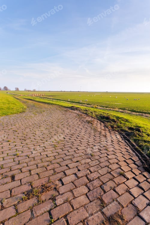 Preview: Road In Farmland, Marken, The Netherlands