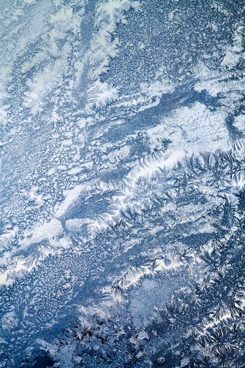 Preview: Ice Flowers On Glass - Texture And Background. High Resolution And Sharp, Beautiful Details