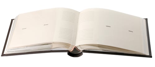 Preview: Photo Album With Empty Page Isolated On White Background