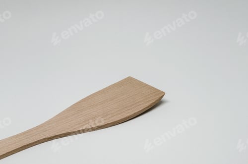 Preview: Wooden Spoon On White Background