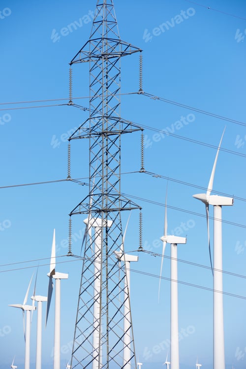 Preview: Windmills For Electric Power Production, Zaragoza Province, Aragon, Spain.