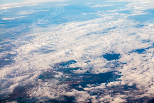 Preview: Beautiful, Dramatic Clouds And Sky Viewed From The Plane