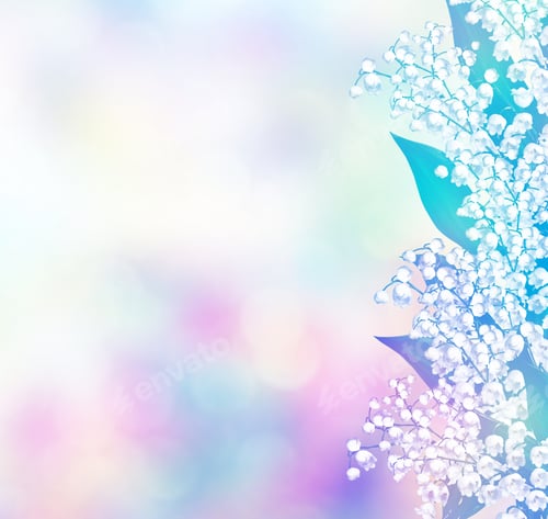 Preview: Spring Landscape. Flowers Lily Of The Valley