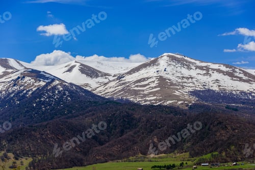 Preview: Spring Landscape With Snowy Mountains, Armenia