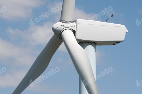 Preview: Detail Of The Top Of A Windmill For Renewable Energy Production, Aras, Navarre, Spain