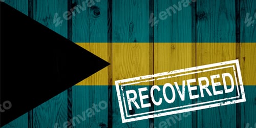 Preview: Flag Of Bahamas That Survived Or Recovered From The Infections Of Corona Virus Epidemic Or
