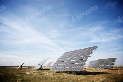 Preview: Photovoltaic Panels For Renewable Electric Production, Zaragoza Province, Aragon, Spain.