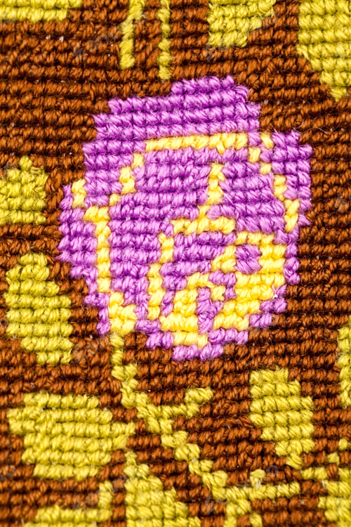 Preview: Vintage Textile Texture With Beautiful, Fine Embroidery