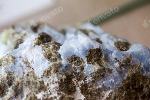 Preview: Beautiful Crystals, Minerals And Stones - Colors And Textures. Image Has Grain Texture Visible On
