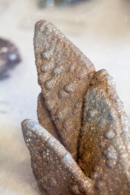 Preview: Beautiful Crystals, Minerals And Stones - Colors And Textures. Image Has Grain Texture Visible On