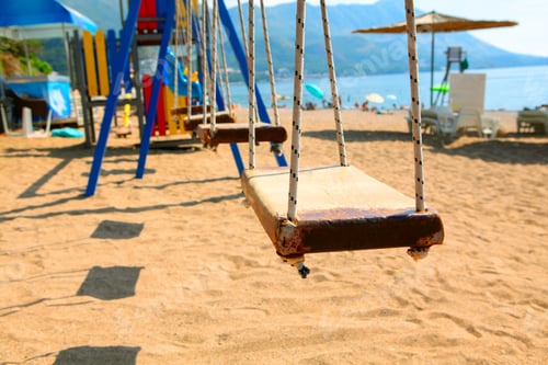 Preview: Playground With Swing On The Beach