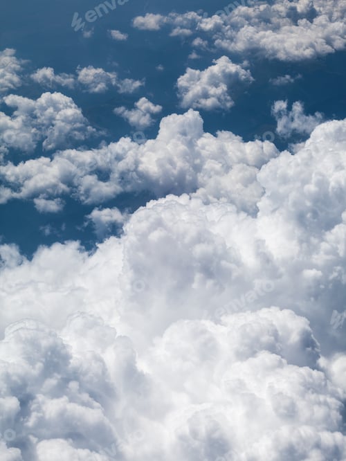 Preview: Beautiful, Dramatic Clouds And Sky Viewed From The Plane. High Resolution And Quality