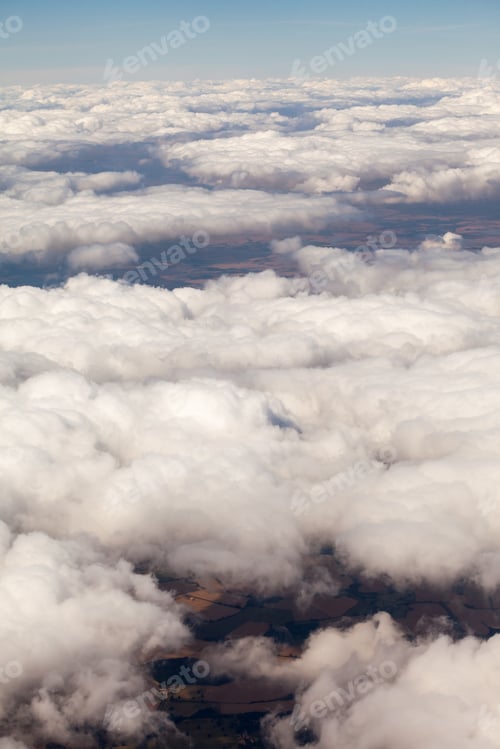 Preview: Beautiful, Dramatic Clouds And Sky Viewed From The Plane