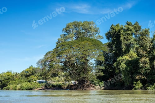Preview: 4000 Islands Over The Mekong River Between Don Det And Don Khone In Laos Near Cambodian Border