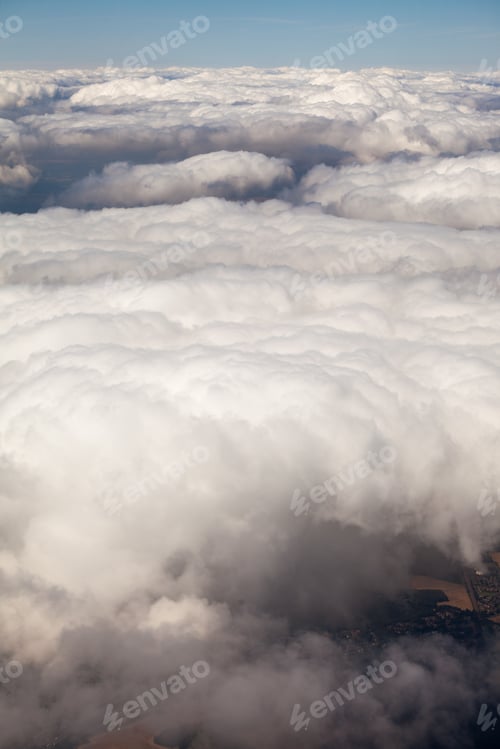 Preview: Beautiful, Dramatic Clouds And Sky Viewed From The Plane