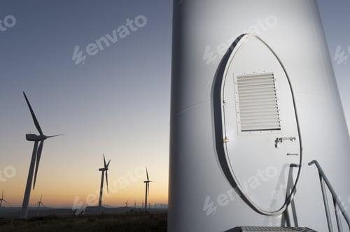 Preview: Entrance To A Windmill For Renowable Electric Production