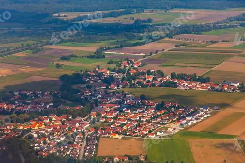 Preview: Picturesque View Of The Land Surface From A Window Of The Plane Flying At Big Height