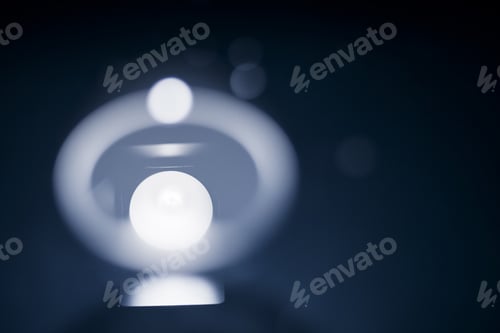 Preview: Abstract Shot With Big Soap Bubbles On A Water Surface With Smoke Inside. Image Has Grain Texture