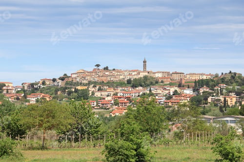Preview: Tuscany - Medieval Town Of Peccioli. Townscape In Italy.