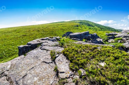 Preview: White Sharp Stones On The Hillside On Top Of Mountain Range