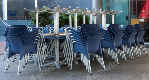 Preview: Table And Four Chairs In Sidewalk Concrete