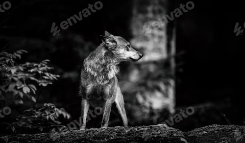 Preview: Wolf In The Bavarian Forest National Park, Bavaria, Germany