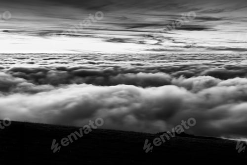 Preview: Sea Of Fog Filling A Valley At Dusk