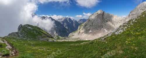 Preview: Beautiful Mountain Landscape In Julian Alps In Slovenia