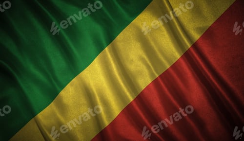 Preview: Flag With Original Proportions. Flag Of The Republic Of The Congo