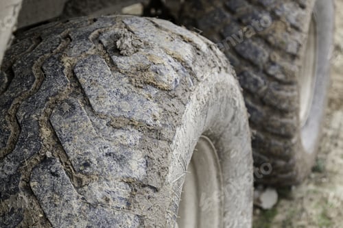 Preview: Giant Tractor Wheels, Rubber Wheels Detail For The Field