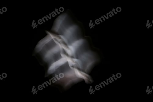Preview: Abstract Bird. Flying Bird. No Effect. Slow Shutter Speed Photography. Black Sky Background.