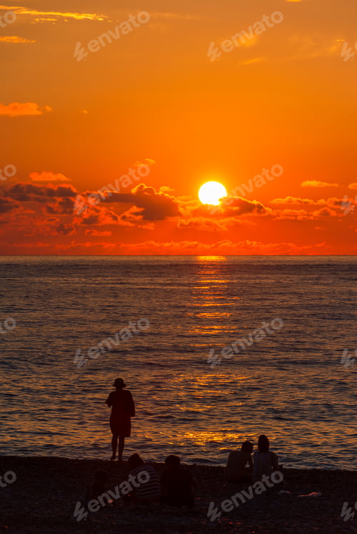 Preview: Orange Sunset Over The Black Sea